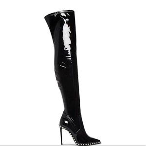 Black Thigh-high Stiletto Boot